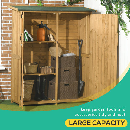 Outdoor Storage Cabinet Garden Shed Utility Tool Organizer with Waterproof Asphalt Rood