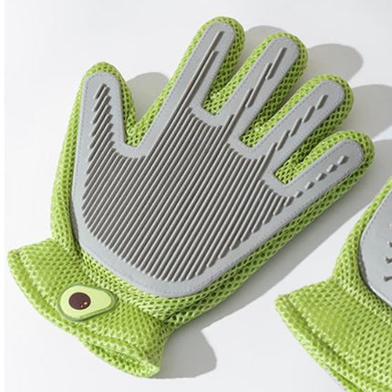 2-in-1 Pet Grooming Gloves & Brushes For Cats And Dogs High-Efficiency Hair Removal & Massage GlovesDouble-Sided Hair RemovalAnti-Scratch & Bite ProtectionCleaning & Grooming