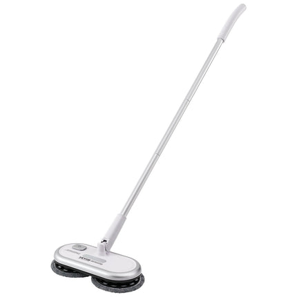Cordless Electric Mop, Up To 70 Mins Powerful Battery, Electric Spin Mop With Dual Spinning Heads, 4 Microfiber Pads & 2 Floor Scrubber Pads, For Hardwood/Bathroom/Tile Floor Cleaning