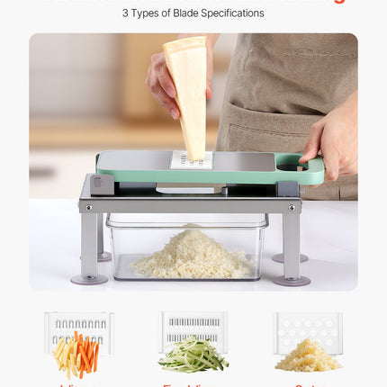 Vegetable Chopper Mandoline Slicer All-in-1 Food Veggie Cutter 9 Blades