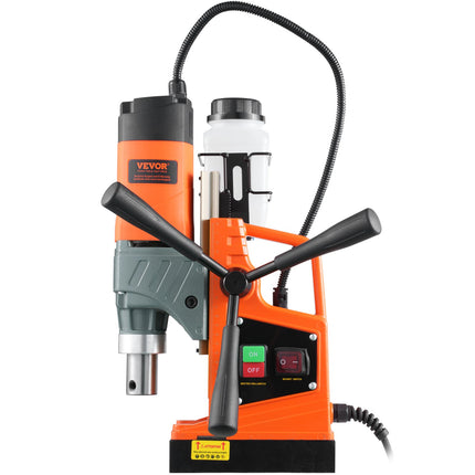 VEVOR Magnetic Drill, 1450W  Boring Diameter, 12500N 850 RPM Portable Electric Mag Drill Press, Drilling Machine For Any Surface Home Improvement Industry Railway