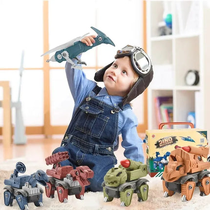 5 Pack Dinosaur Toys For Kids Age 3, Take Part Toys Dinosaur Building Toys Set For Toddler