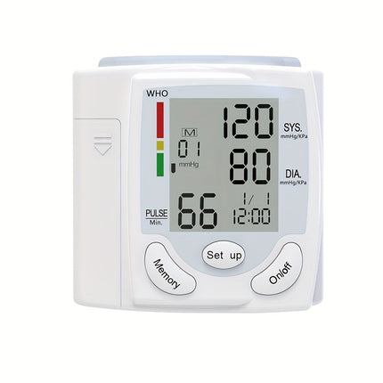 Wrist Electronic Blood Pressure Monitor, BP Sphygmomanometer