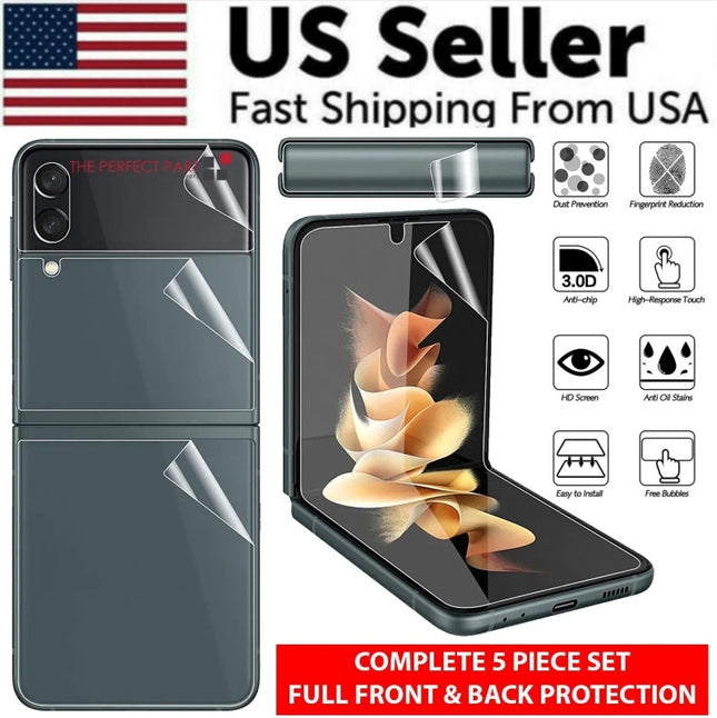 Galaxy Z Flip 3 5G Soft Hydrogel Screen Protector Film HD Lens Cover