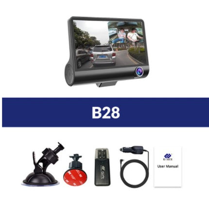 1080P High-definition Three-record Driving Recorder