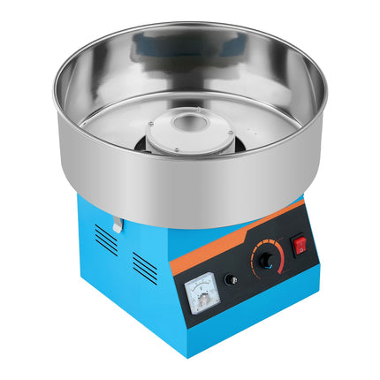 Commercial Cotton Candy Machine Electric Sugar Floss Maker Stainless Steel Blue