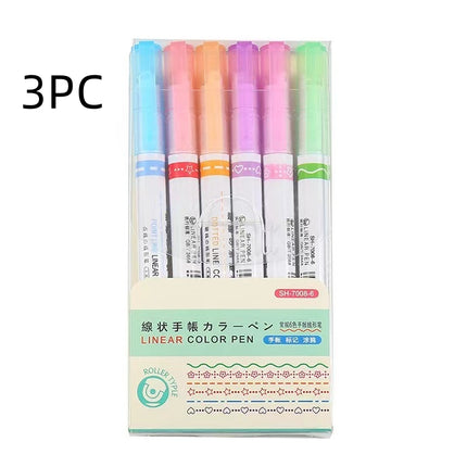 Net Celebrity Creative Curve Pen Roller Outline Pen Student Hand Ledger Line Paintbrush