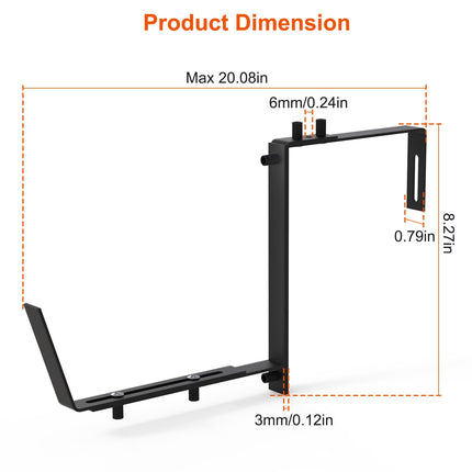 4Pcs Per Set Adjustable Planter Box Brackets Flower Box Holders Window Boxes Planters Hooks No Drill Railing Planter Mounts For Windowsills Garden Fences Balcony