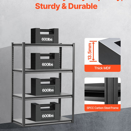 Storage Shelves 4-tier Garage Storage Shelving