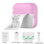 Pink 5 Adhesive Sticker