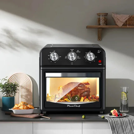 12-Liter Air Fryer With Advanced Multi-Function Cooking – Grill, Air Fry, Defrost, Bake, Presets For French Fries, Pizza, Chicken, Fish, And Toast, Dual Knob Control Oven