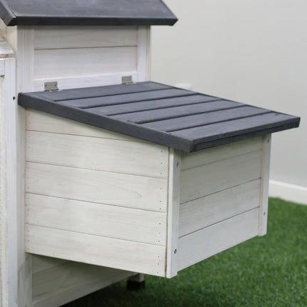 Chicken Coop Wooden Chicken House Rabbit Hutch Poultry Cage Hen Pen  With Nesting Box, Ramp, Run