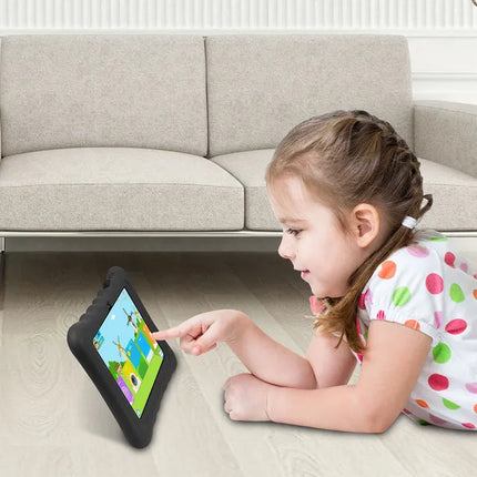 Shock-resistant Silicone Snap-on Case With Stand For 7 Tablets