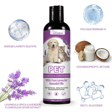 Yegebang Pet Shampoo And Shower Gel Relieves Itchy Skin And Leaves Hair Smooth And Untangled