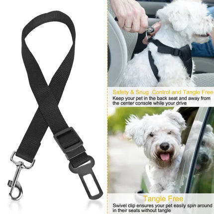 2Pcs Pet Dog Seat Belt Leash Adjustable Pet Dog Cat Safety Leads Harness