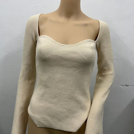 Women's Off-neck Pullover Long Sleeve Top Bottoming Sweater