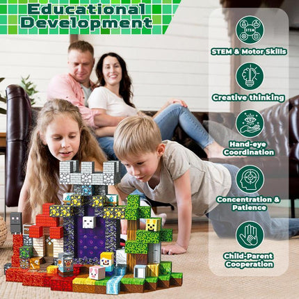 200pcs Magnetic Block Toys - Ghost Park