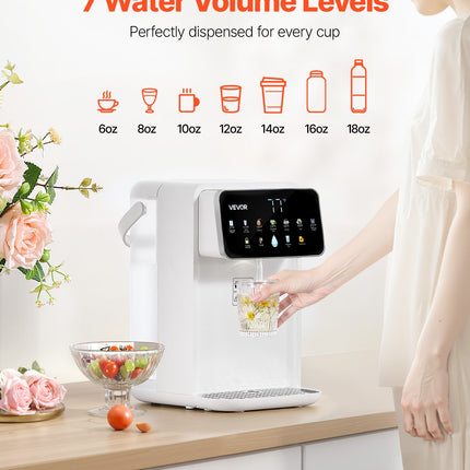 Countertop Instant Hot Water Dispenser With 7 Temps 7 Volumes 118oz Tank