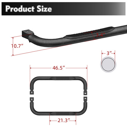 Running Boards Compatible With 1999-2018 Chevy Silverado GMC Sierra