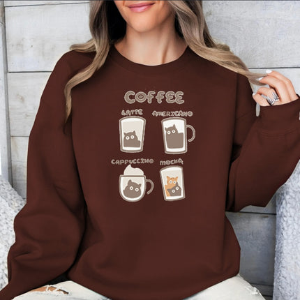 Women's Fashionable Solid Color Printed Long Sleeved Sweatshirt