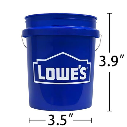 Blue Mini Bucket 0.4-Quart BPA-Free Food-Grade Polypropylene with Earth Garden Pen
