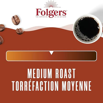 Folgers Classic Roast Medium Dark Roast, Ground Coffee, 816g Canister