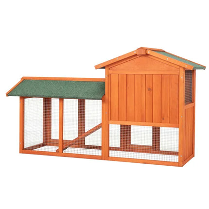 61" Wooden Chicken Coop Hen House Rabbit Wood Hutch Poultry Cage Habitat (SAME AS 39333036)