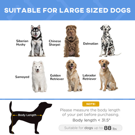 48" x 36" Elevated Breathable Dog Bed w/ Carry Bag Dark Blue