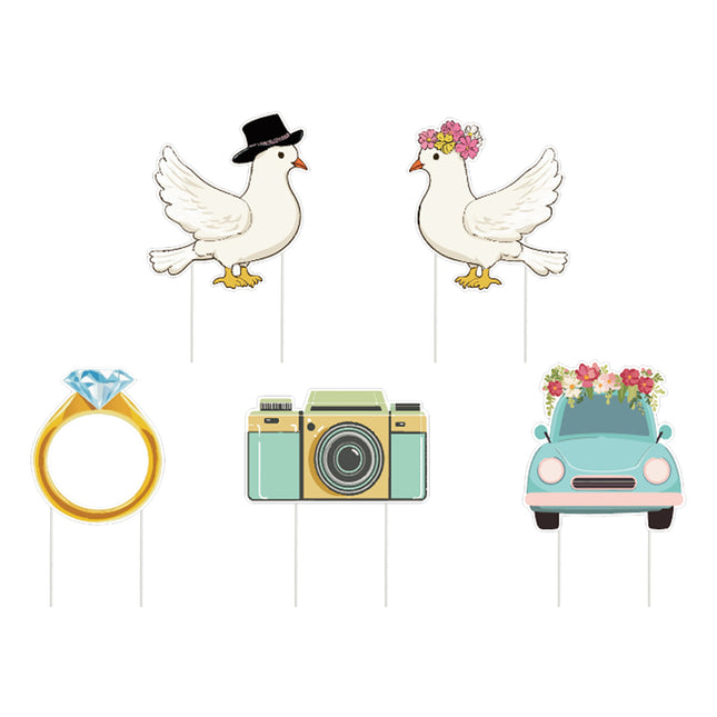 5Pcs Wedding Yard Signs