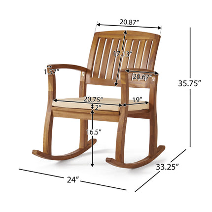 Rocking Chair With Cushion