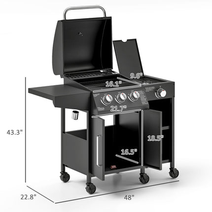 Ultimate Backyard Sizzler: 310 Sq. In. Gas Grill with Side Burner