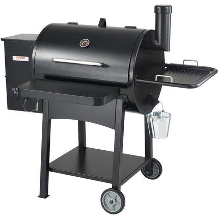 53 Inch Portable Charcoal Grill, Propane Gas Grills With Cover And Cart, Heavy Duty Iron BBQ Grill, Mini Tabletop Smoker For Outdoor Cooking, Barbecue Camping, Picnic, Patio, And Backyard, Black
