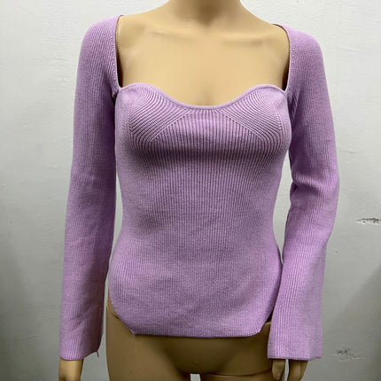 Women's Off-neck Pullover Long Sleeve Top Bottoming Sweater