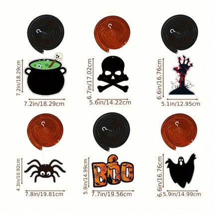 36 Pcs Halloween Hanging Swirl Decorations Halloween Spooky Ceiling Decor With Ghost Pumpkin Skull Witches Spider Bat For Home Indoor Outdoor Party Office Halloween Party Decor Supplies