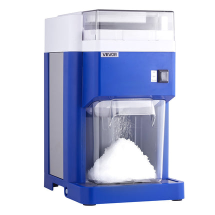 Commercial Ice Shaver Machine, 1.91QT /1.8L Large Electric Snow Cone Machine, Fine & Fluffy With 300W Motor, Stainless Steel Blades, Shaved Ice Maker For Dessert Shop Home Party Restaurant, Blue