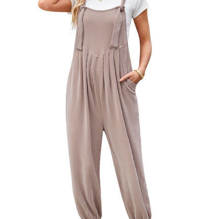 Women's Casual Pocket Long Jumpsuit