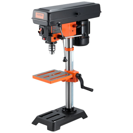 10'' 5-Speed Benchtop Drill Press Cast Iron Drill Press 3.2A 610-2800RPM