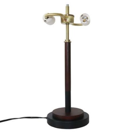 High Quality Hotel European Modern Bed Side Nightstand Decorative Led Table Desk Lamp, Cosmiclume Black Umbrella Shaped Table Lamp - Walnut - Bronze 110V