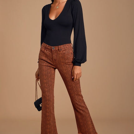 V-neck Balloon Sleeve Tights
