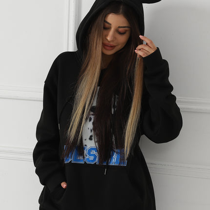 Women's Fashionable Casual Printed Long Sleeved Sweatshirt