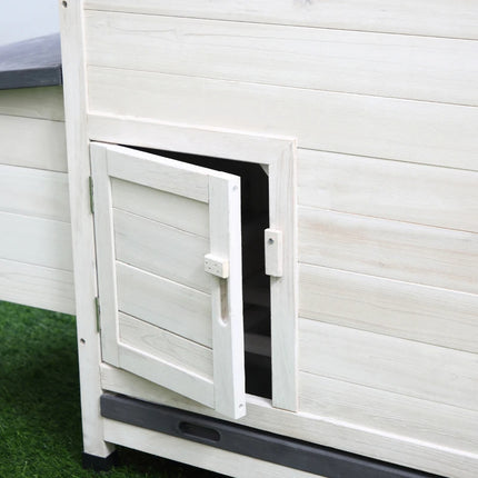 Chicken Coop Wooden Chicken House Rabbit Hutch Poultry Cage Hen Pen  With Nesting Box, Ramp, Run