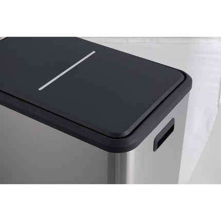 60L Stainless Steel Kitchen Trash Can, 60L