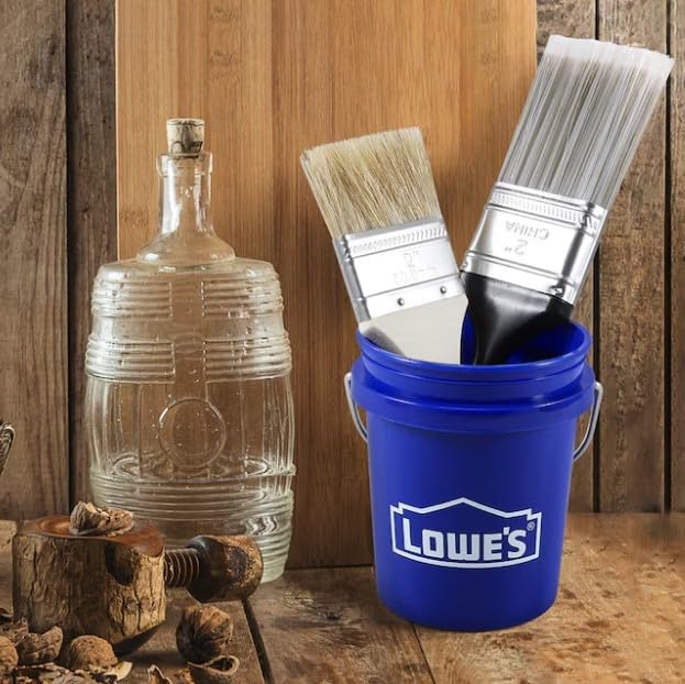 Blue Mini Bucket 0.4-Quart BPA-Free Food-Grade Polypropylene with Earth Garden Pen