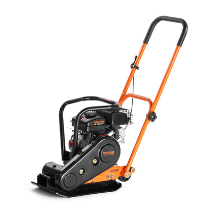 78.5CC Gas Engine 5,250 VPM, 1,920 Lbs Force Vibratory Compaction Tamper With 18.7 X 11.8 Inch Plate For Walkways, Patios, Asphalts, Paver Landscaping
