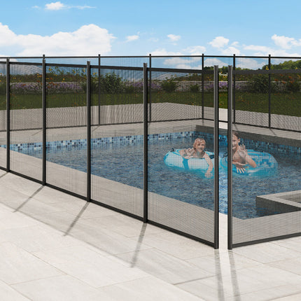 Pool Fence, 4 X 72 FT Pool Fences For Inground Pools, Removable Child Safety Pool Fencing, Easy DIY Installation Swimming Pool Fence, 340gms Teslin PVC Pool Fence Mesh Protects Kids And Pets