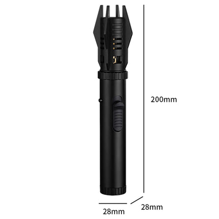 Torch Lighter, Bright Fire Lighter with Safety Lock and Adjustable Red/Blue Flame, Refillable Butane Gas Windproof Jet Flame Cool Lighters, for Candles Campfires BBQ Baking, Camping, Gift