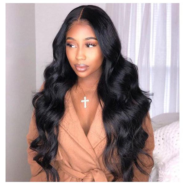 Foxen 180% Density Body Wave Lace Front Human Hair Wig