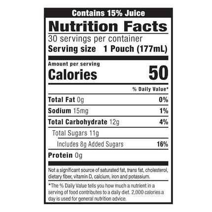 Capri Sun Fruit Punch Naturally Flavored Kids Juice Drink Blend