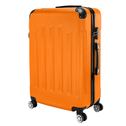 3-in-1 ABS Trolley Case 20 Inches, 24 Inches, 28 Inches Orange