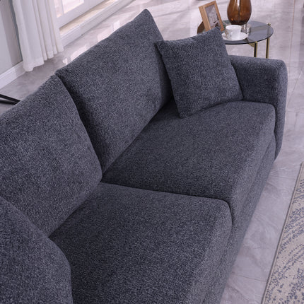 Modern Minimalist Comfortable Fabric GREY Sofa
